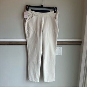 Peter Millar Dynamite Technical Golf Pants Beige Flat Front